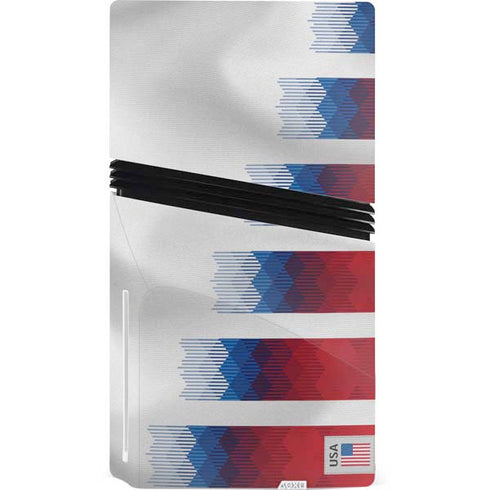 USA Soccer Flag PS5 Pro Disk Console Skin